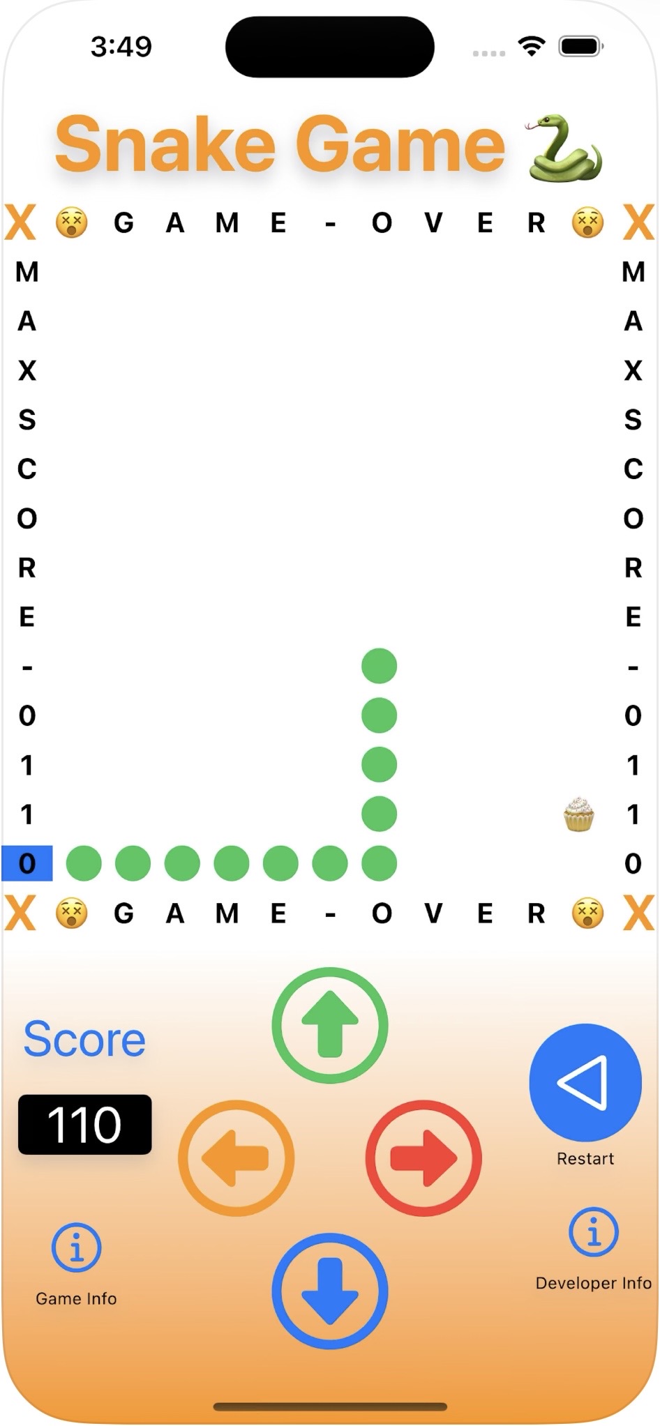 Snake Game screenshot 1