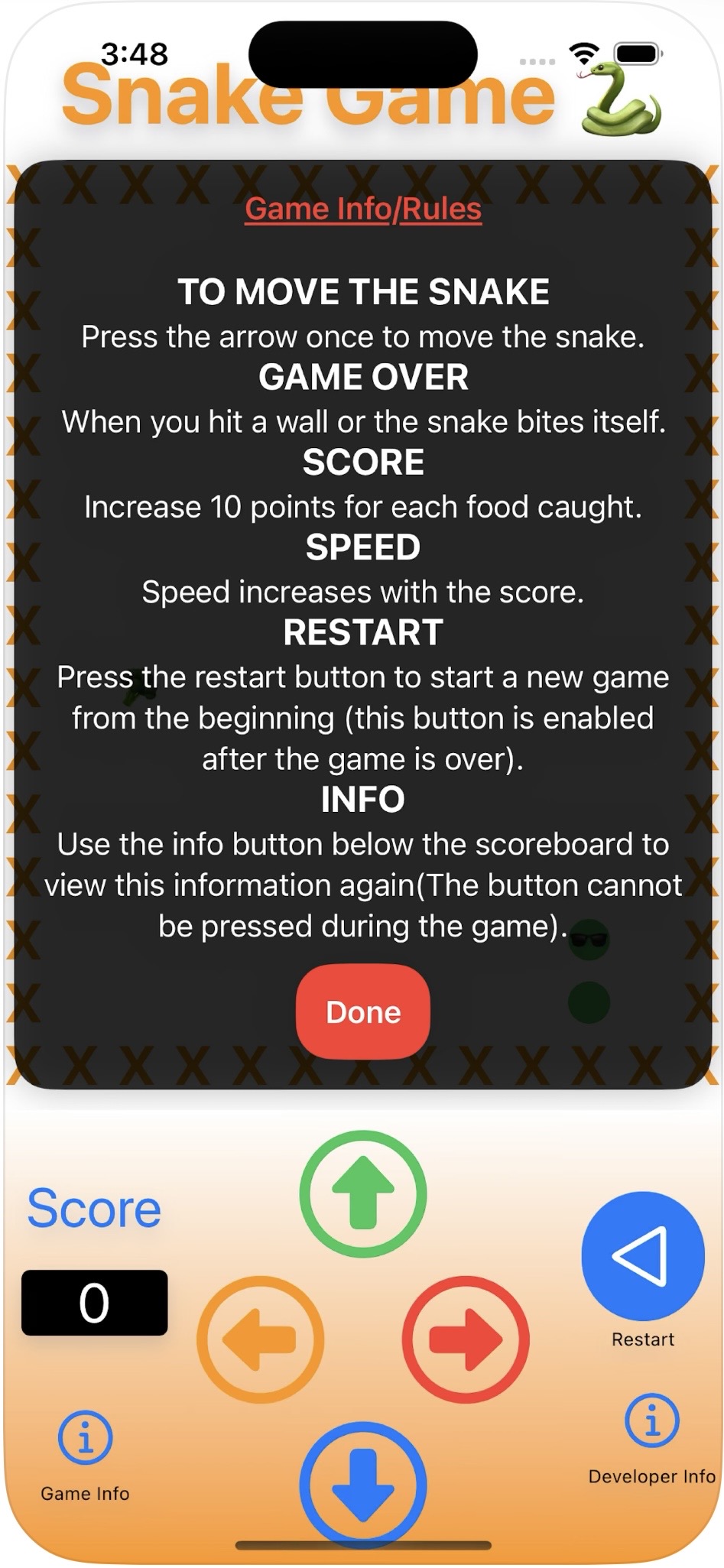 Snake Game screenshot 2